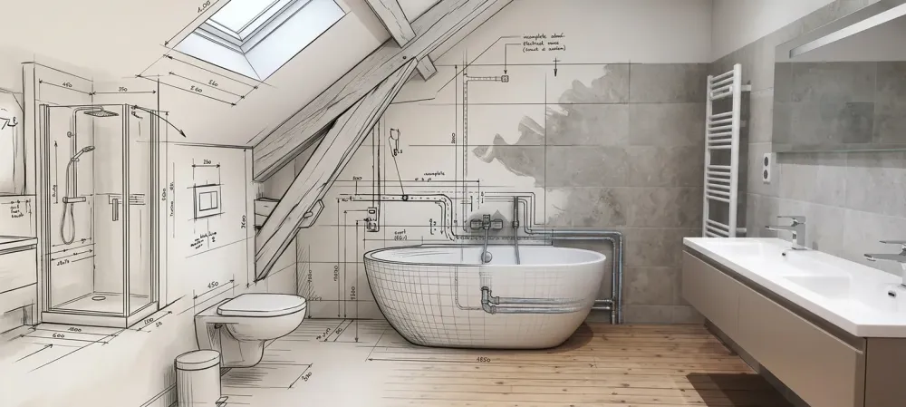 rénovation salle de bain à Flavignac